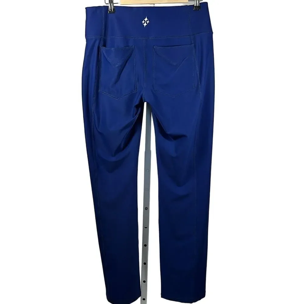 JOFIT Women's Stretch Athletic/Golf Leggings/Pants Blue Size Medium